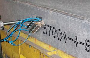 Beschriftung von Aluminiumbarren - REA JET ST Beschriftung von Aluminiumbarren - REA JET ST