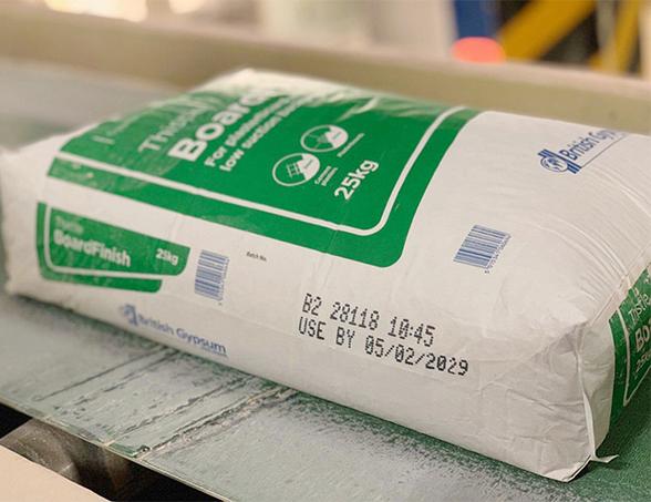 Sackbeschriftung mit Mindesthaltbarkeitsdatum und Charge - REA JET DOD 2.0