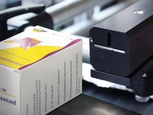 Beschriftung von Faltschachteln Faltschachtel
