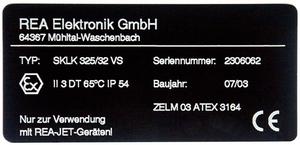 Kennzeichnungsbeispiel Typenschild Kennzeichnungsbeispiel Typenschild