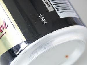Kennzeichnung auf Getränkedose Kennzeichnung auf Getränkedose
